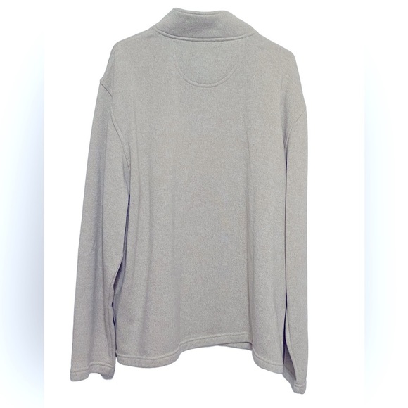 IZOD Pullover Quarter Zip Sweater Oatmeal Color Sz XXL - Picture 2 of 6